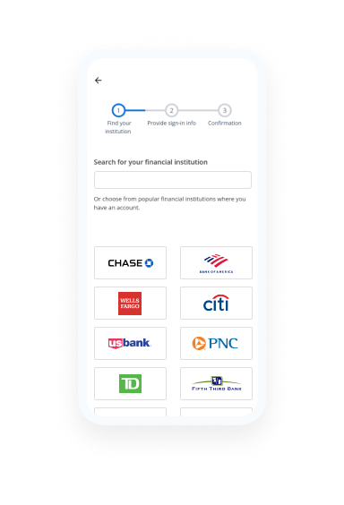 Select your bank