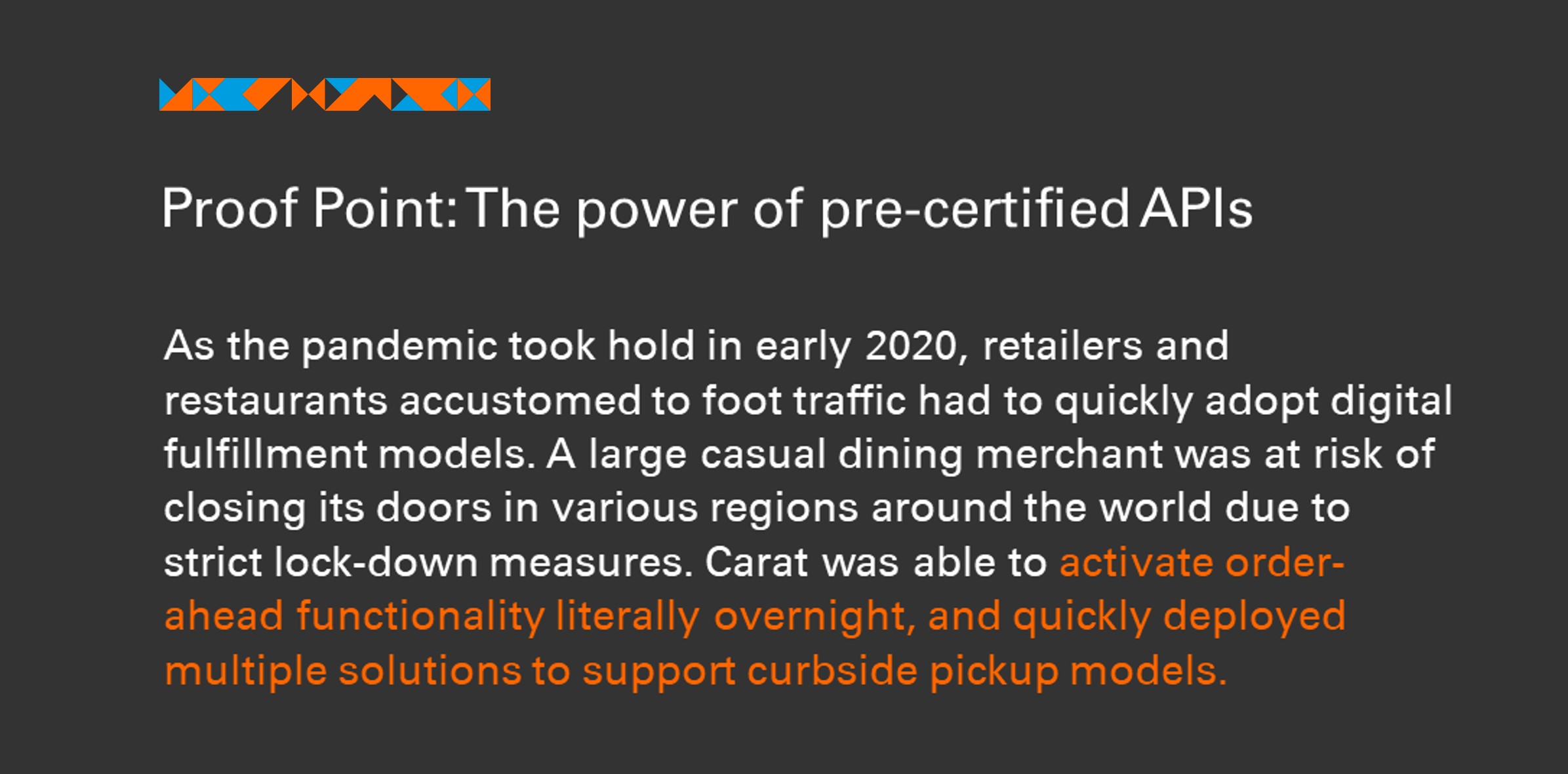 Pre-certified APIs drop quote